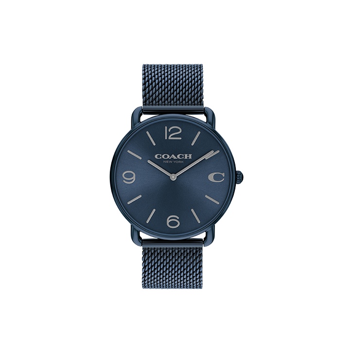 

COACH Часы ELLIOT Collection Wrist Watch Quartz Movement Steel Strap 41mm Blue Dial Men's Watch