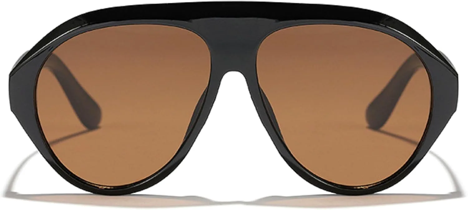 

Модные овальные солнцезащитные очки-пилот 2024 года для женщин и мужчин, ретро-очки с увеличенной оправой, трендовые модели, защита от ультрафиолета UV400 mincl, C1