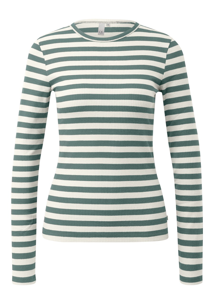 

Рубашка QS, цвет Green/Wool white