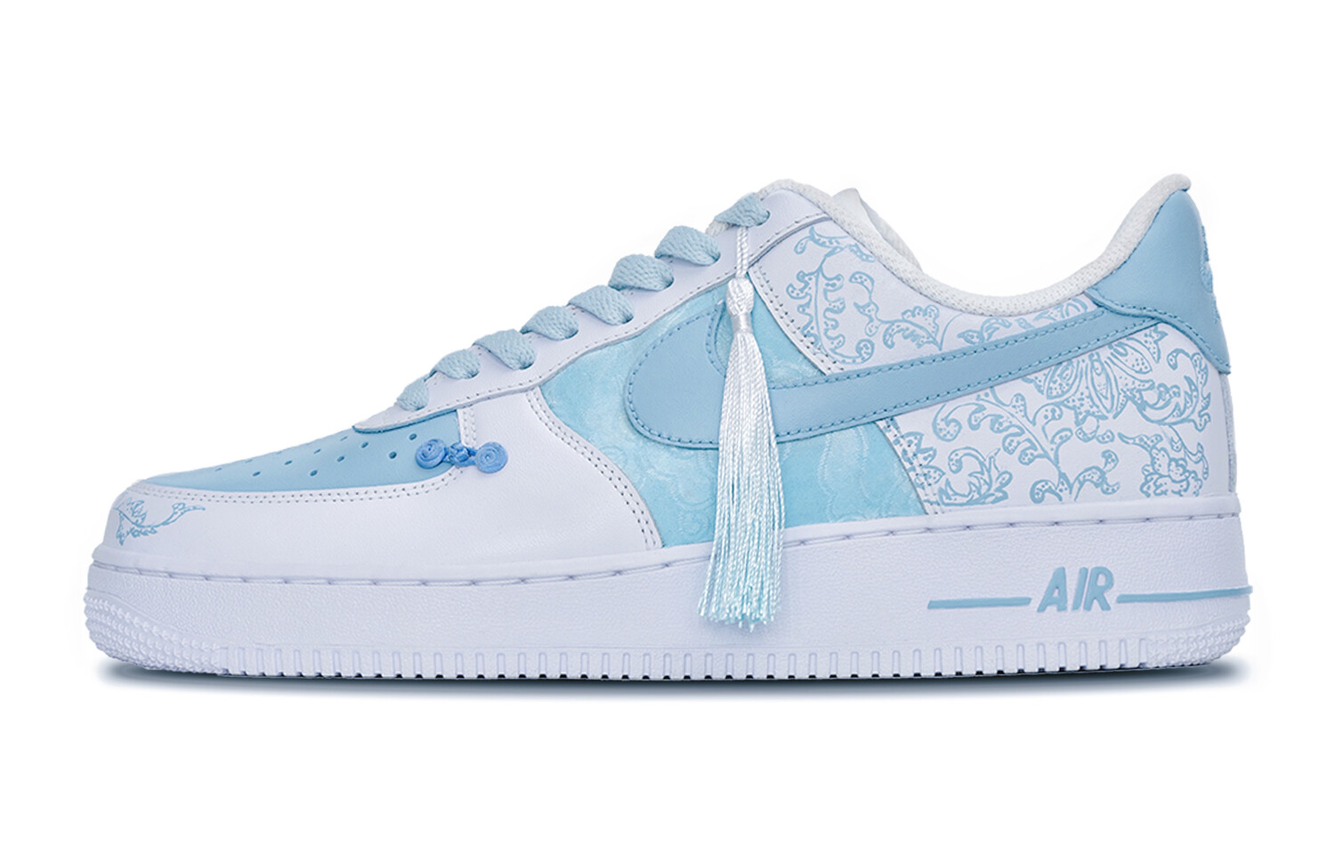 

Кроссовки Nike Air Force 1 Skateboarding Shoes Unisex Low-top Blue/white, голубой, Синий, Кроссовки Nike Air Force 1 Skateboarding Shoes Unisex Low-top Blue/white, голубой