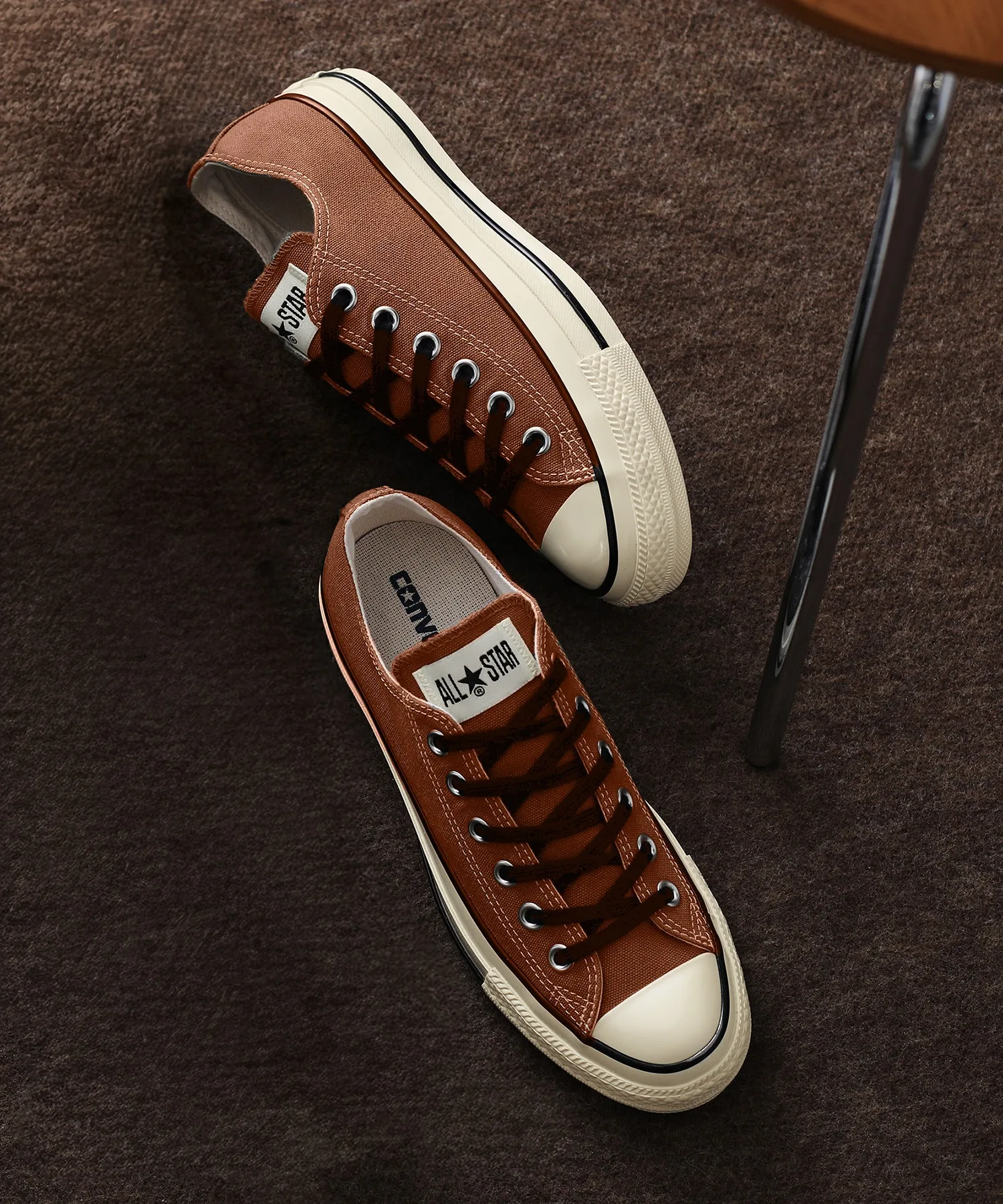 Унисекс кеды CONVERSE ALL STAR AGED CL OX коричневые — фото 4