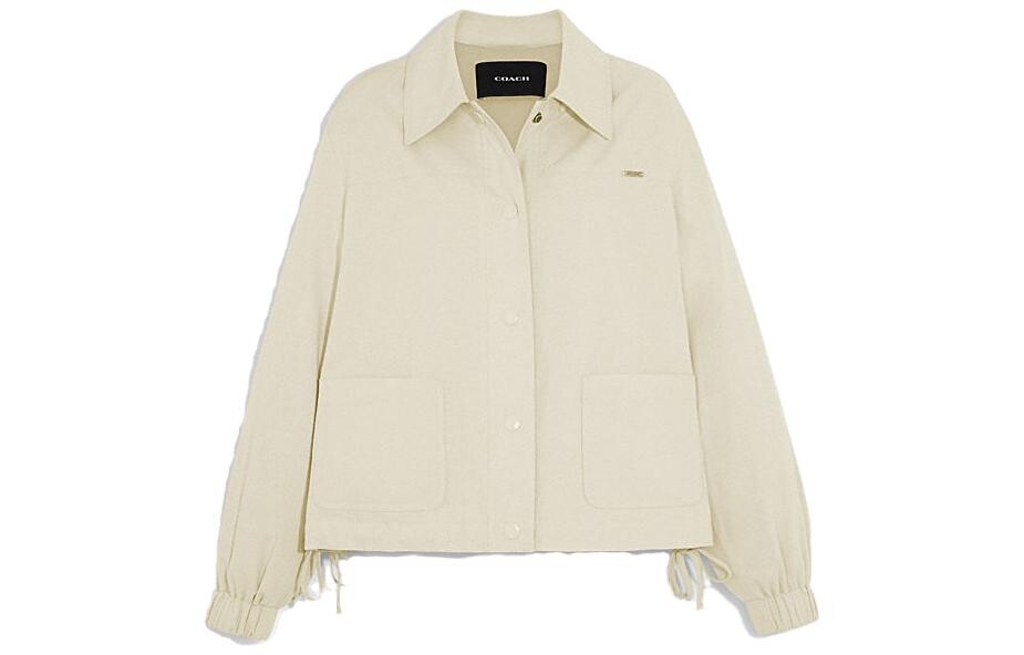 

Куртка женская Ivory White Coach, Белый, Куртка женская Ivory White Coach