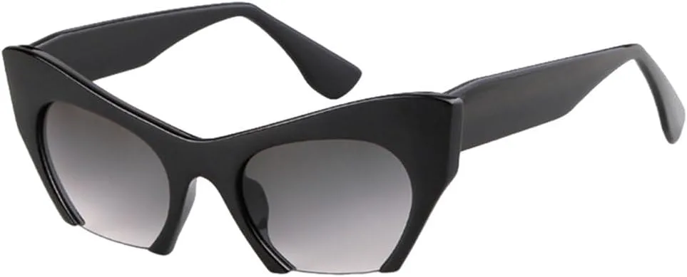 

Модные солнцезащитные очки без оправы для женщин и мужчин, ретро-очки в полуободковой оправе «кошачий глаз», классические очки с леопардовым принтом TYUVIVO, C1