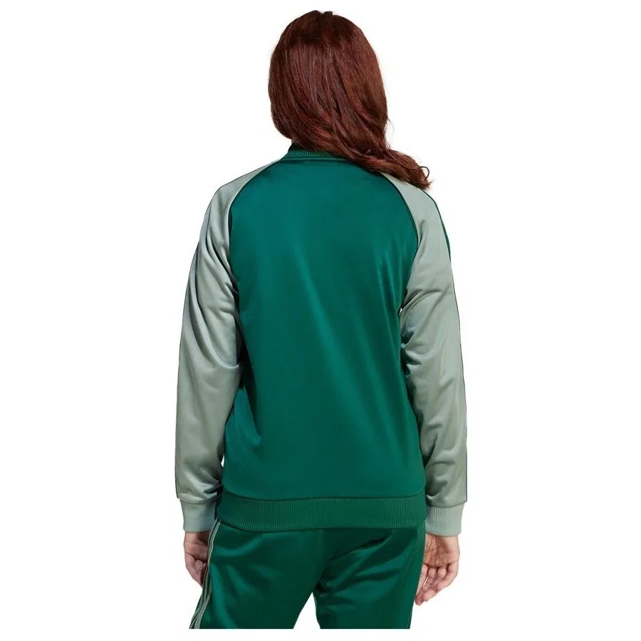 Детская куртка с принтом Adicolor SST Track Top adidas, Зеленый — фото 2