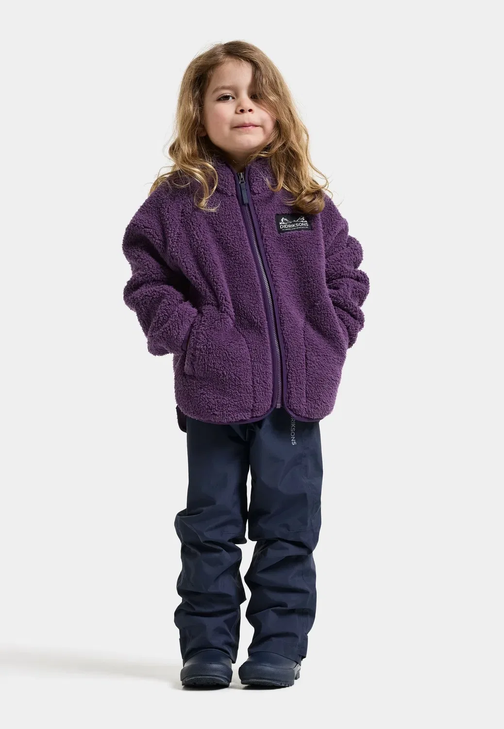 Куртка унисекс Gibbs на молнии из флиса Didriksons, Northen Purple