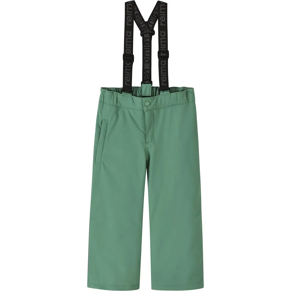 Детские снежные штаны для мальчиков с подтяжками Loikin pant Reima, Green Clay