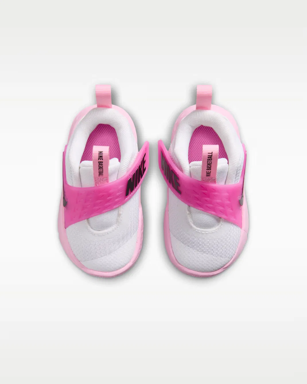 Детская/подростковая обувь Nike Team Hustle D 12, White/Pink Rise/Playful Pink/Black — фото 4