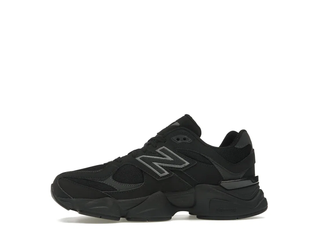 Детские кроссовки с черным верхом New Balance 9060, Black/Black Cement — фото 3