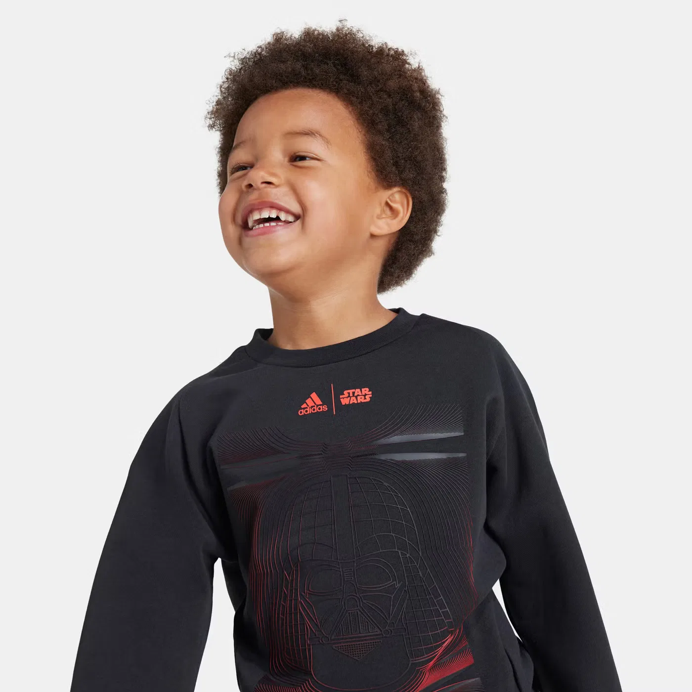 Комплект из свитшота и джоггеров с принтом Star Wars Z.N.E. Adidas, черный — фото 4