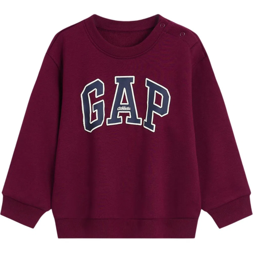 Детский свитшот с круглым вырезом Dark Red GAP