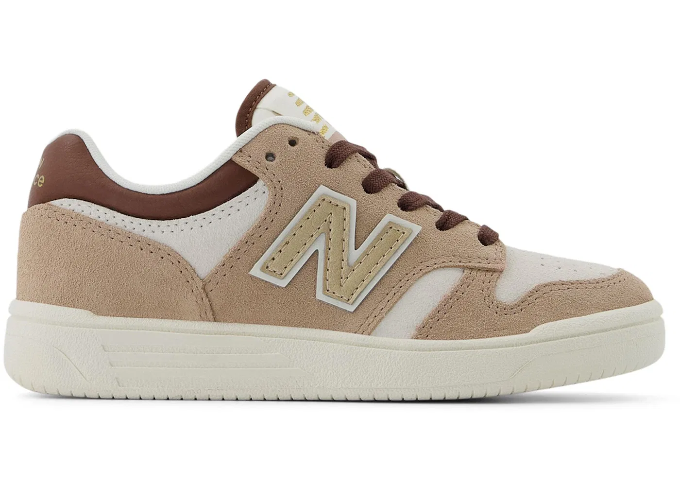 Детские кроссовки Lifestyle New Balance 480 Lace, Flat Taupe/Sea Salt/Sea Salt