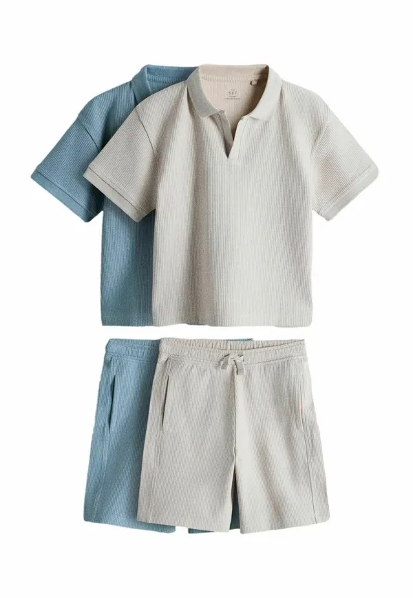 Спортивные брюки из хлопка 2 Pack Set The Set Neutral, синий