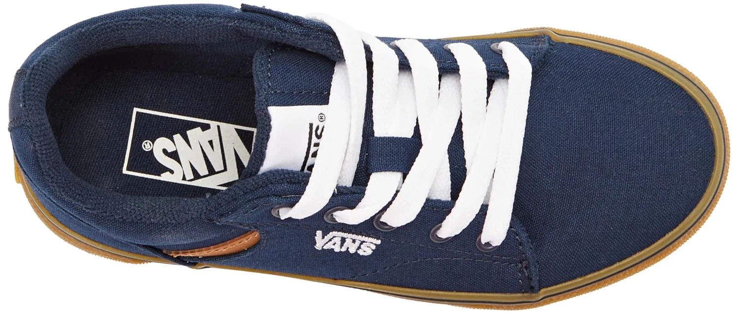 Детские кроссовки для мальчиков ретро-стиль Seldan Vans, Gum Dress Blues — фото 3