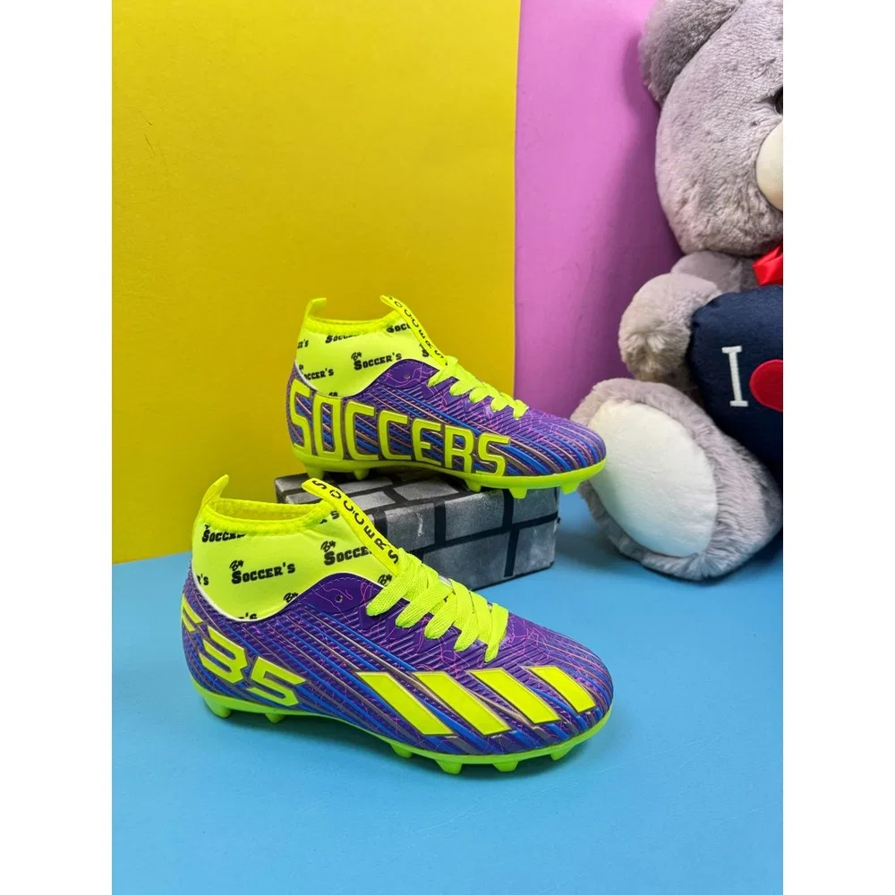 Детские футбольные бутсы для мальчиков с носком и шипами F35KR İmershoes — фото 4