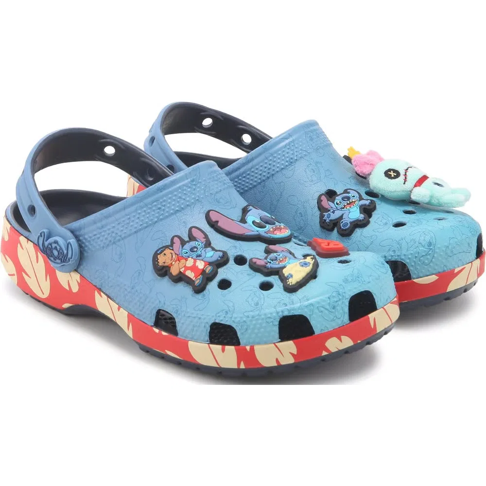Классические сабо Stitch для детей Crocs, Blue Stitch