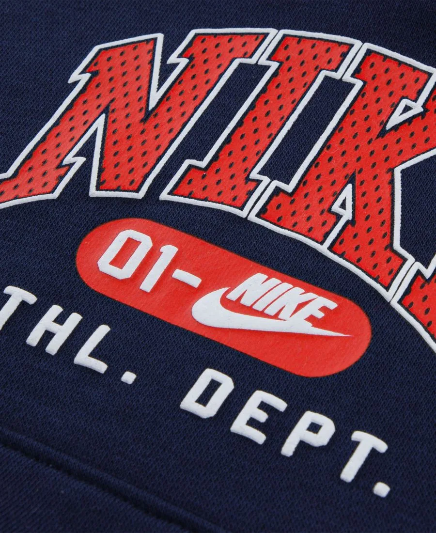 Комплект из футерованного худи и спортивных брюк с логотипом Nike, Midnight Navy — фото 3