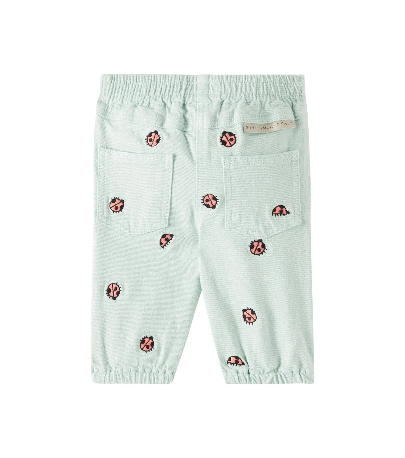 Джинсы с вышивкой Stella Mccartney Kids, зеленый — фото 2
