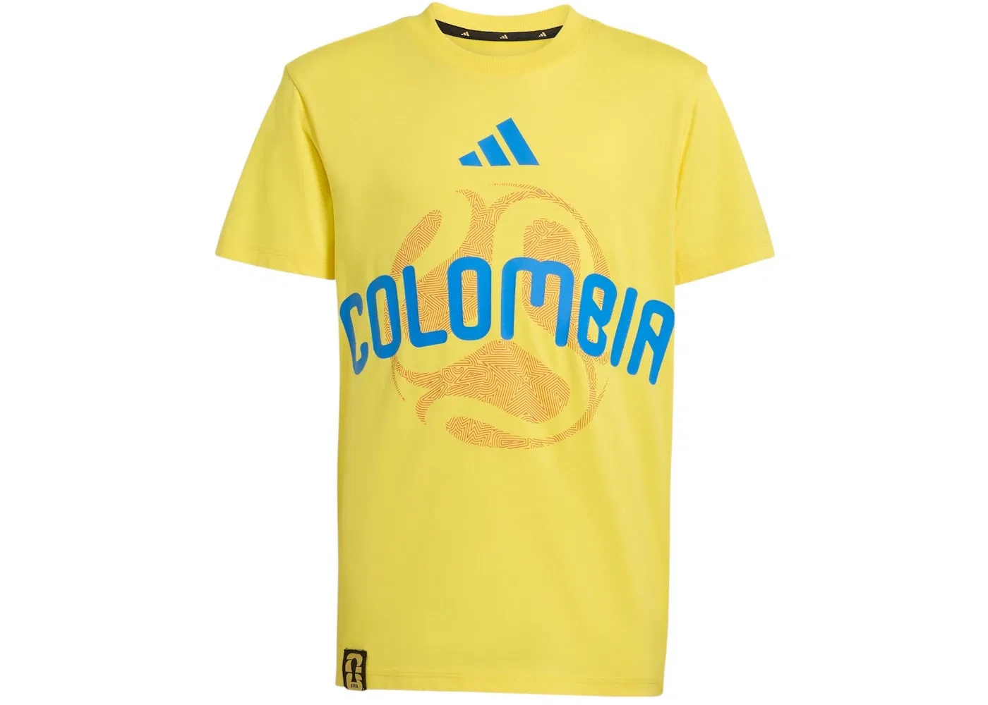 Детская футболка с принтом FIFA World Cup 26 Colombia T-Shirt Adidas, Impact Yellow