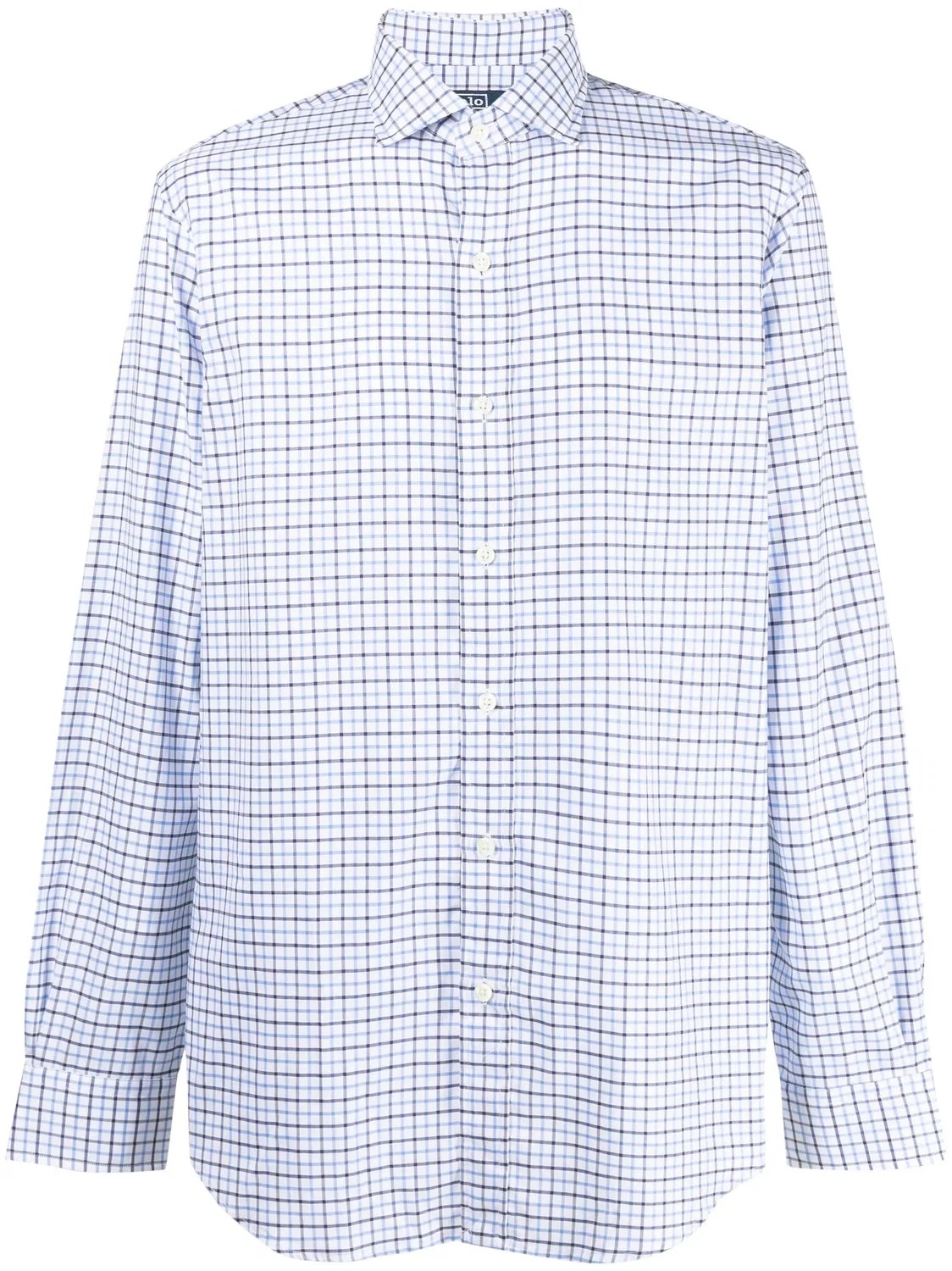 Polo Ralph Lauren Рубашка хлопковая в клетку, синяя