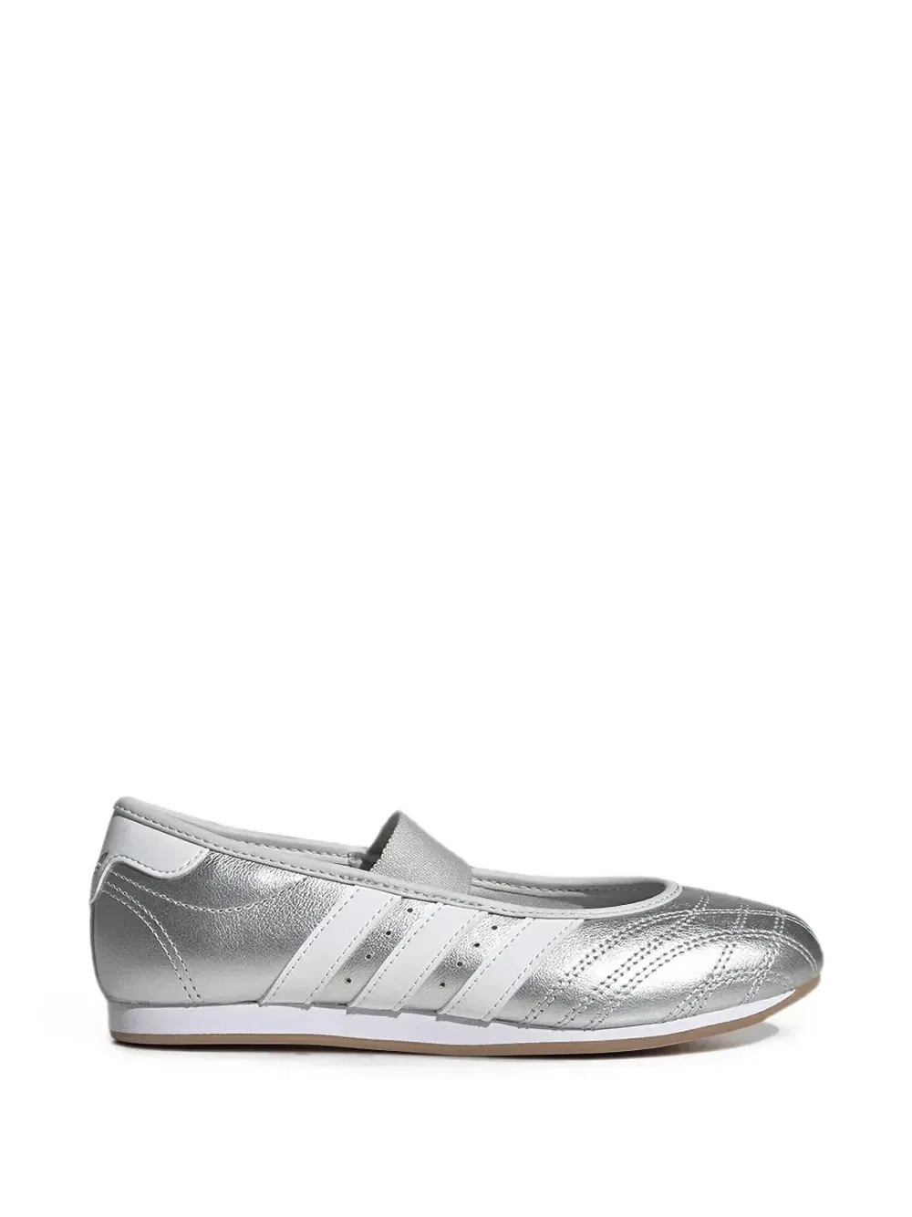 Стеганые балетки с 3 полосками X Taekwondo MJ Adidas Kids, серебряный
