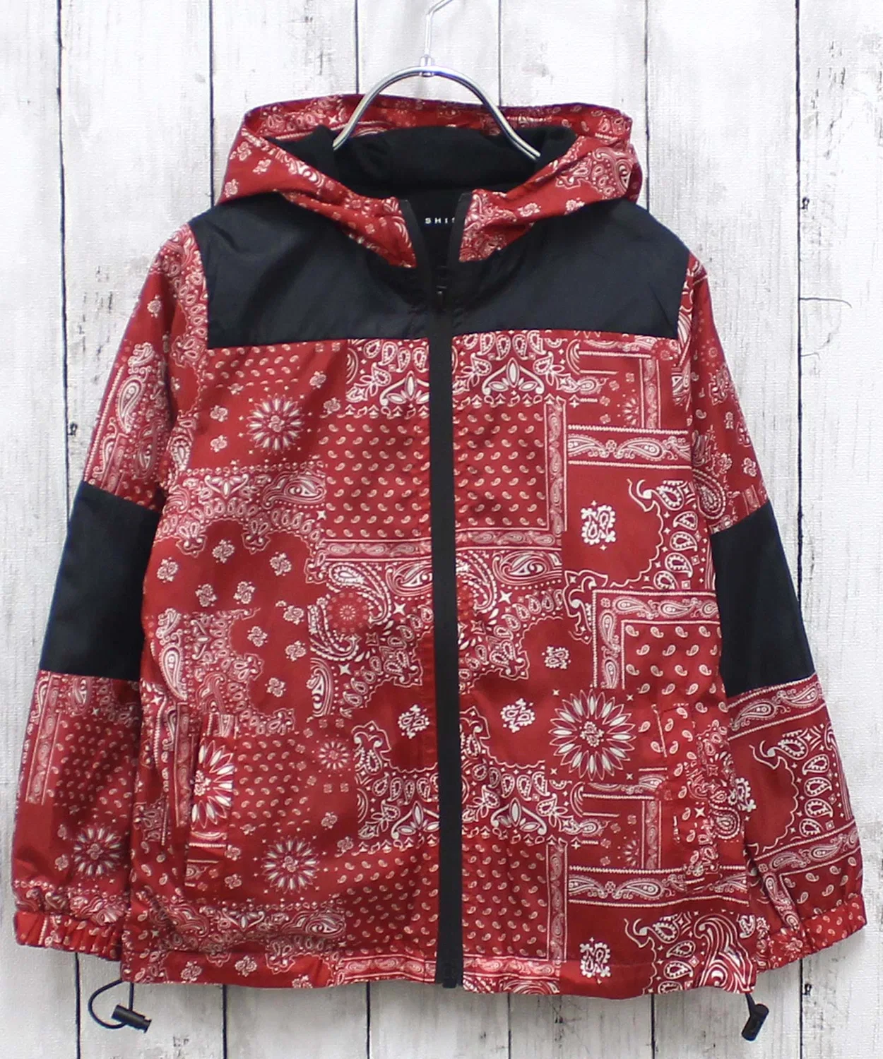 Детская горнолыжная куртка с пейслийским принтом, модель 943-04 ZI-ON, Red