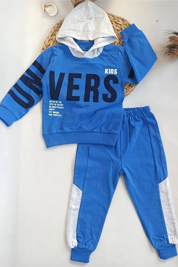 Детский спортивный костюм для мальчиков с капюшоном Dubi Baby, Blue