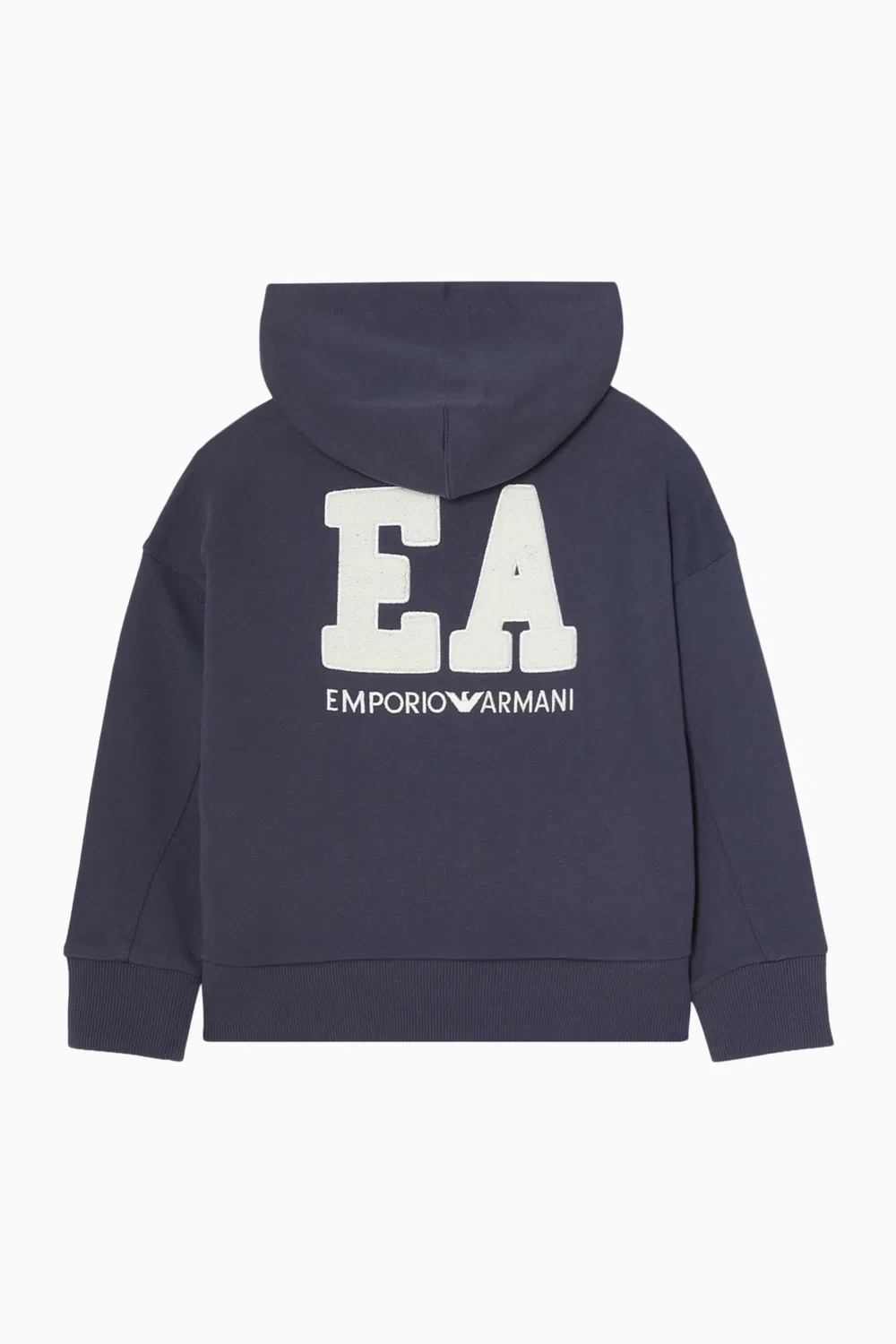 Худи на молнии хлопковое Emporio Armani, фиолетовый — фото 2