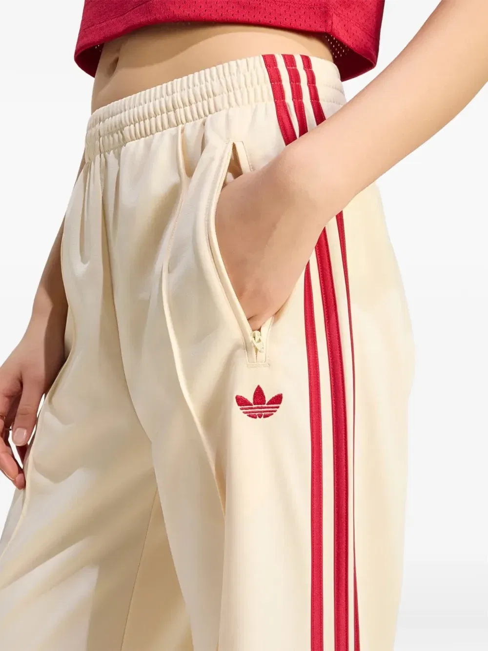 Штаны Firebird adidas, бежевый — фото 4