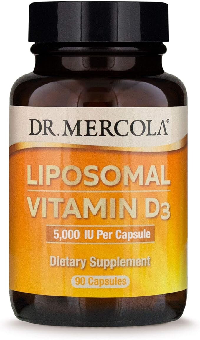 

Липосомальная Добавка Dr. Mercola с витамином D3, 5000 МЕ, 90 капсул