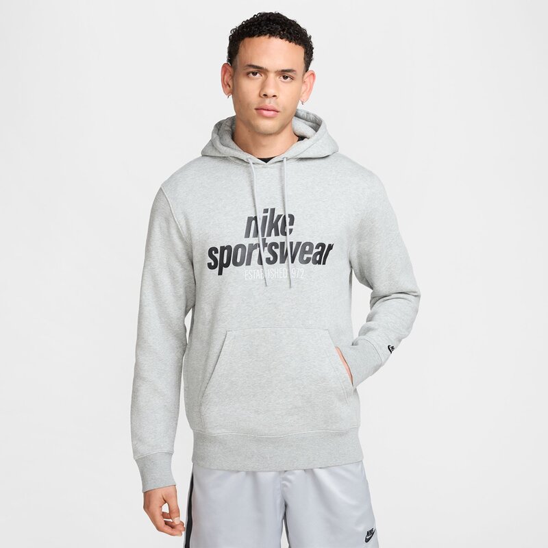 

Hooded sweatshirt m nk club bb po hdy nsw gfx Nike, мультиколор