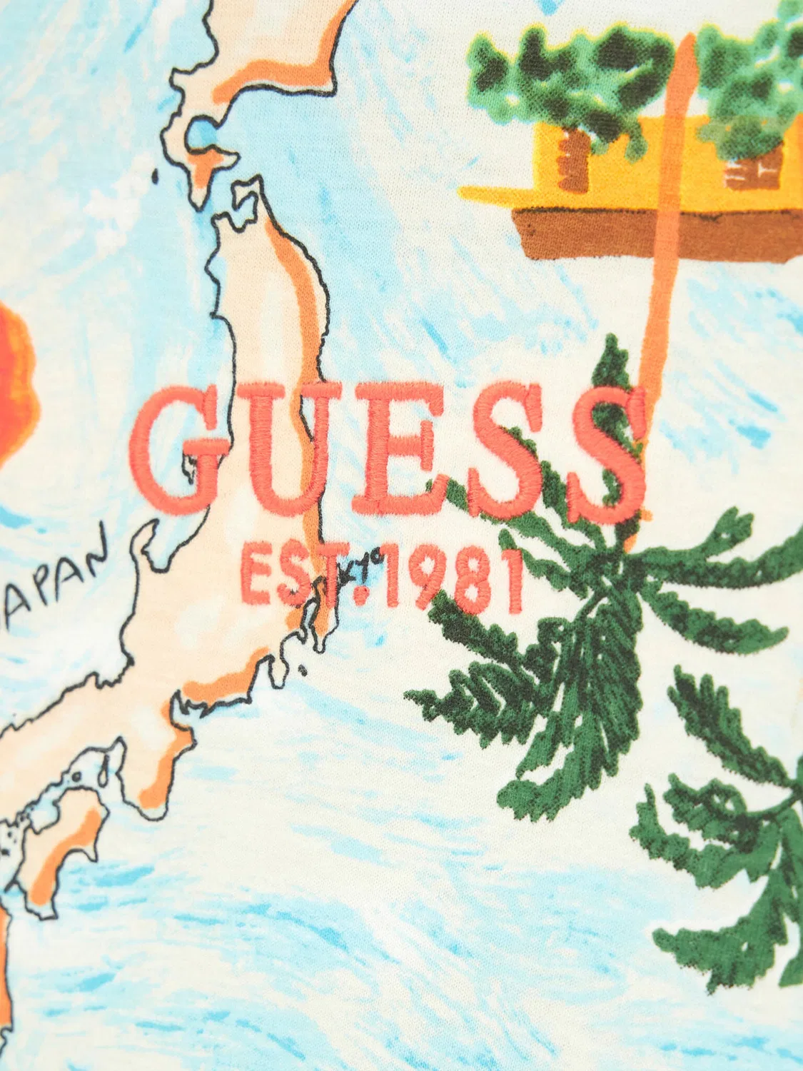 Футболка свободного кроя для мальчика Guess, разноцветный — фото 2