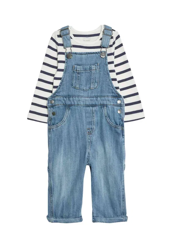 Комплект комбинезон джинсовый Marks & Spencer, dark denim, темный деним
