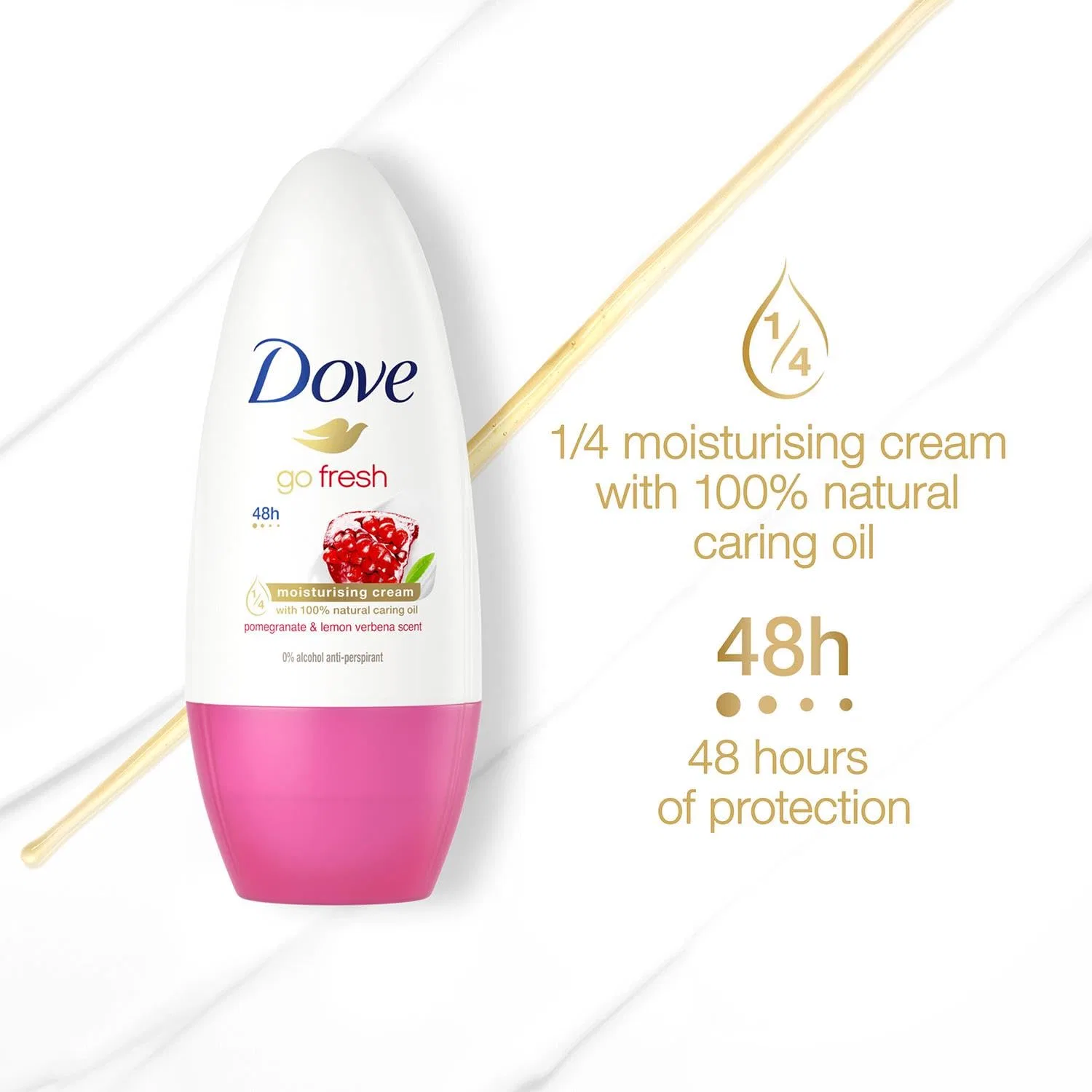 Роликовый дезодорант «Go Fresh Pomegranate» от Dove, 2 шт. Dove — фото 4