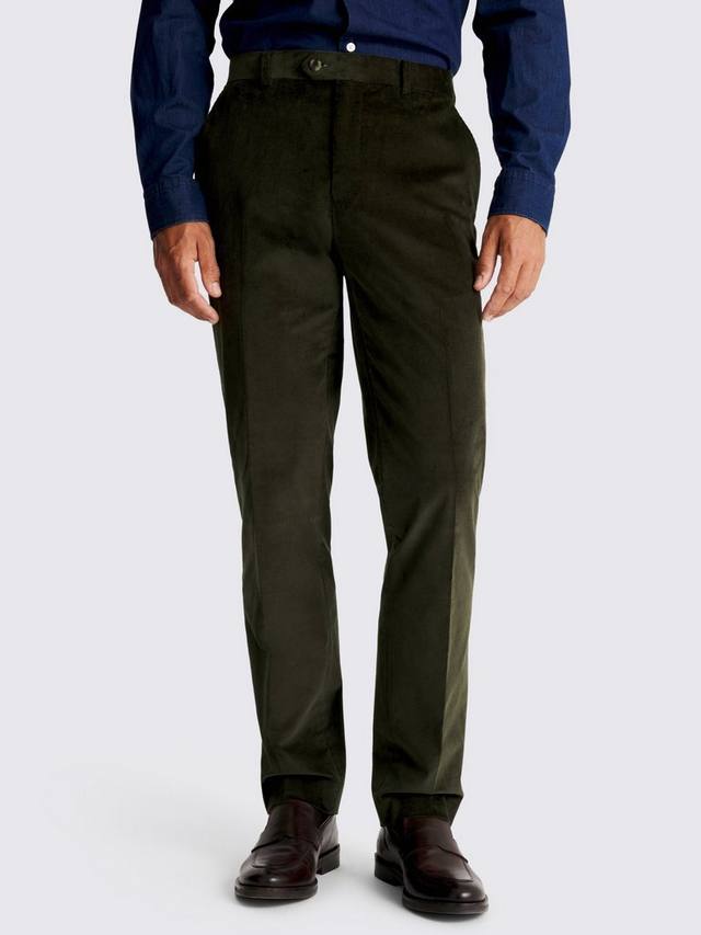 

Брюки из хлопкового кордура с классическим кроем Moss, Green