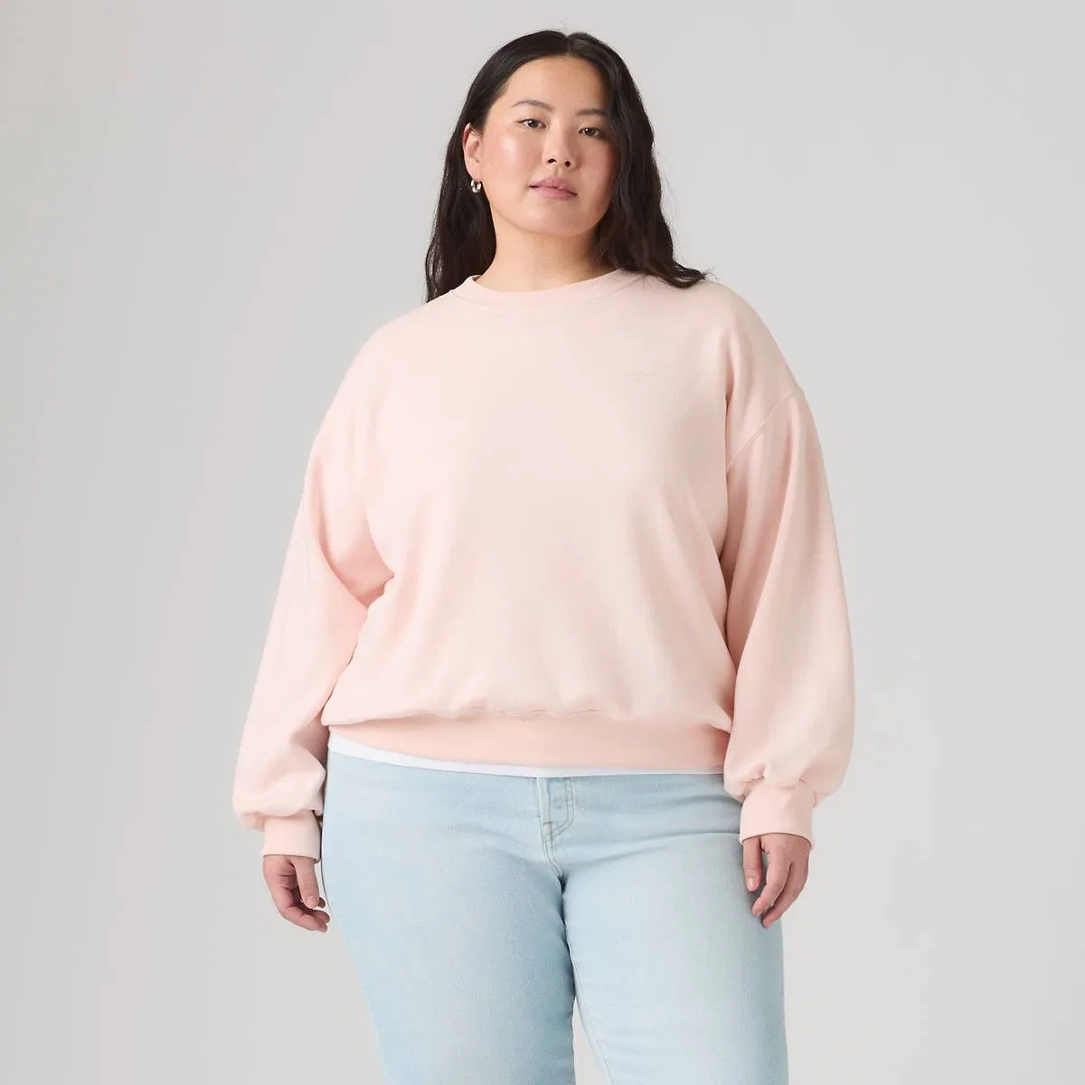 Повседневная толстовка с круглым вырезом (большие размеры) Levi's, Crystal Pink - Pink — фото 3