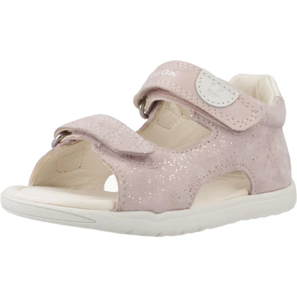 Детские сандалии с закрытым носом Geox B Sandal Macchia Gir, Цвет Rosa / Naturweiß