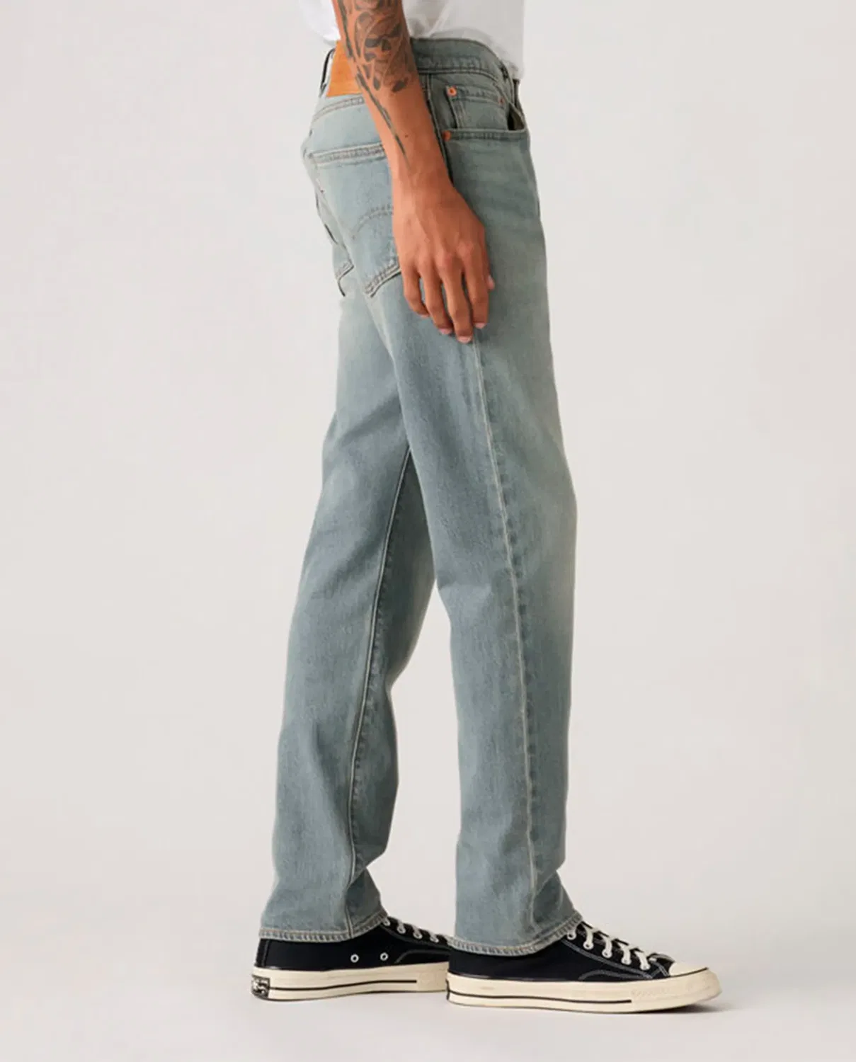 Мужские джинсы зауженные 502 Taper Levi's, Azul Claro — фото 4