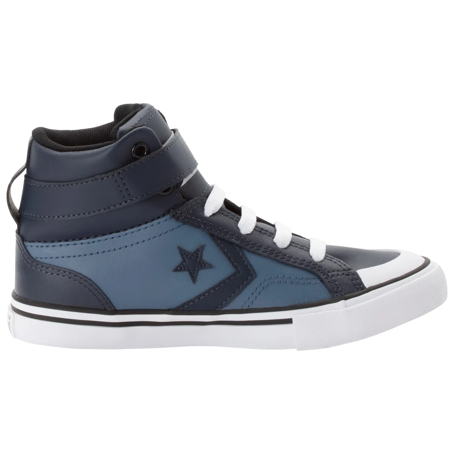 Детские кеды с липучкой и шнуровкой Converse, Midnight Pass/Lakeside Blue — фото 3
