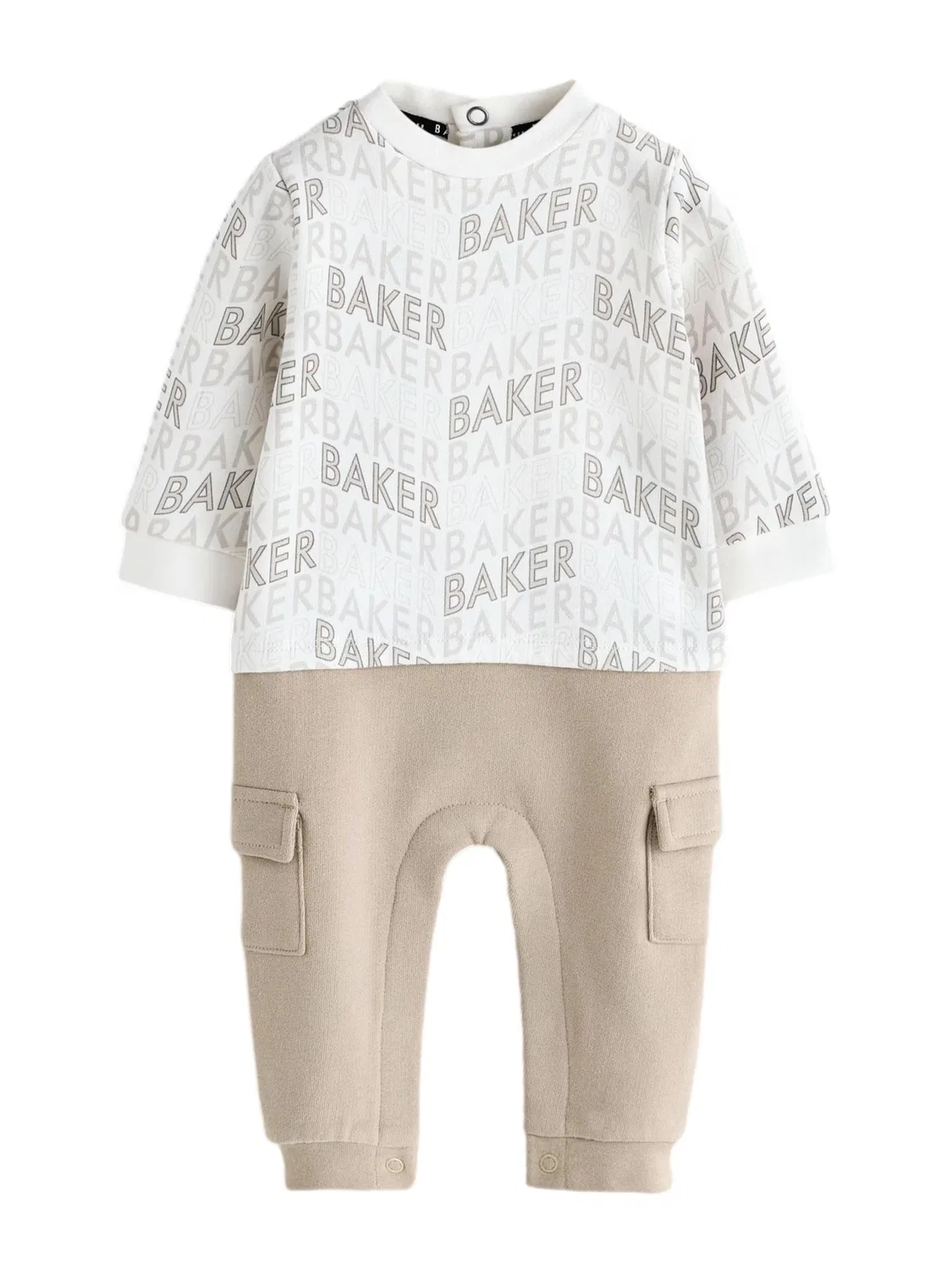 Комбинезон Baker by Ted Baker, песочный и белый цвета