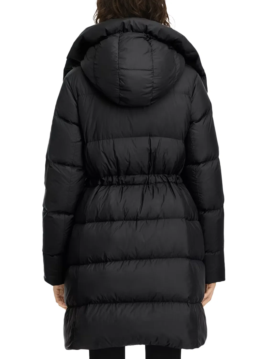 Женское стеганое пуховик-пальто с капюшоном Montgomery Coat Canada Goose, черный — фото 3