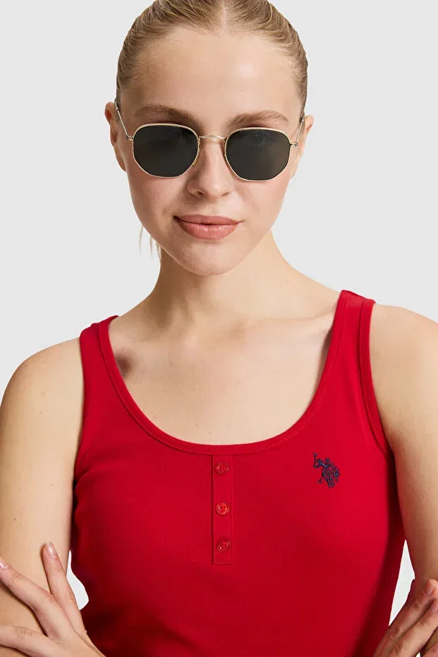 Женская футболка без рукавов U.S. Polo Assn., Basic Red — фото 2
