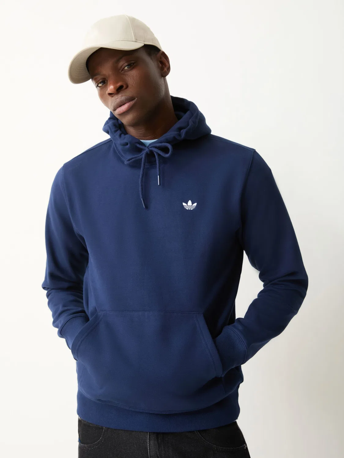 Худи adidas Originals Essentials с капюшоном, синее