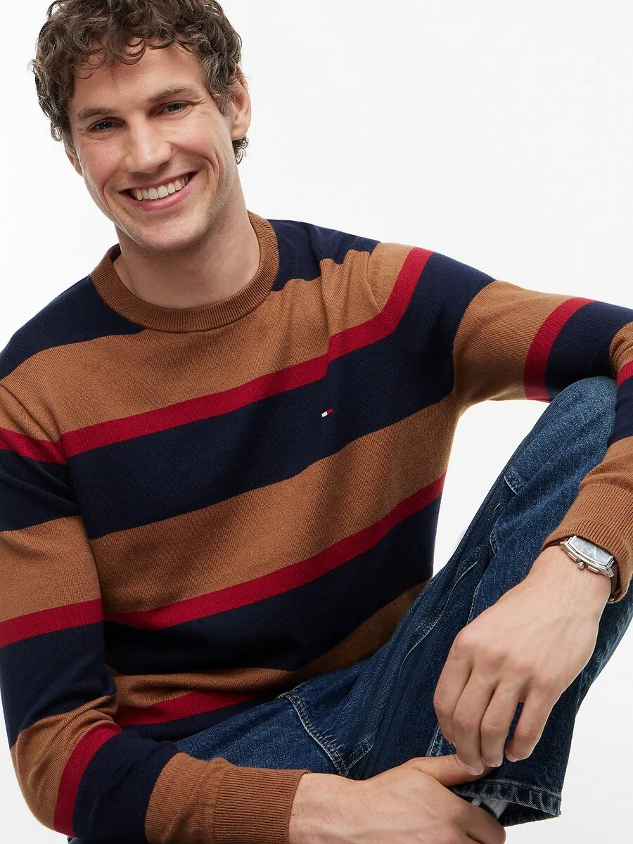 Свитер TOMMY HILFIGER карамельного цвета — фото 3