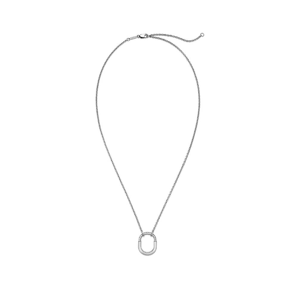 Кулон с цепочкой Tiffany & Co. Small, белое золото с бриллиантами — фото 2