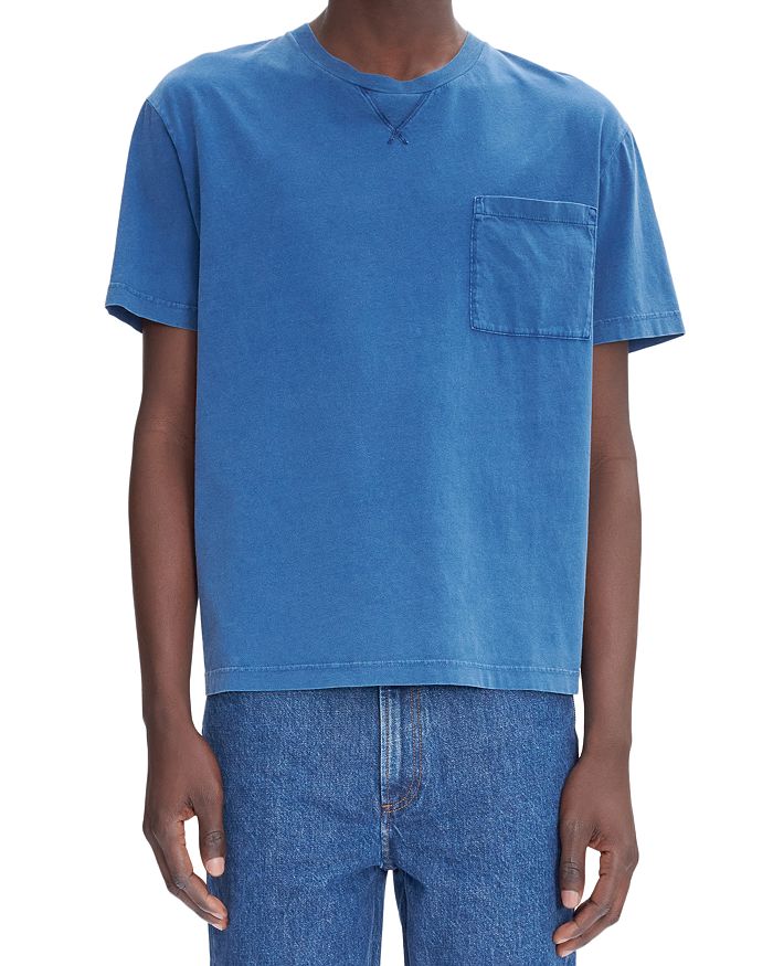 

Футболка с логотипом Garment Dyed A.P.C., синий