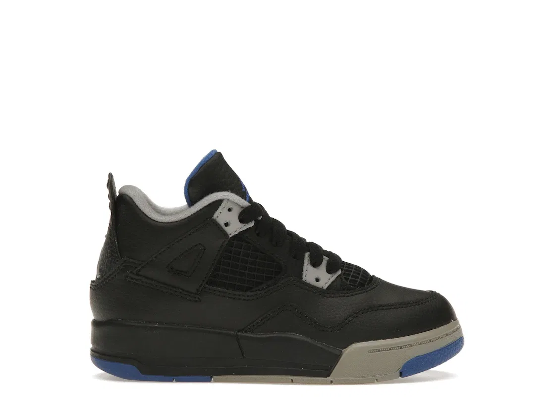 Детские кроссовки Lifestyle Jordan 4 Retro Jordan, Black/Game Royal-Matte Silver-White