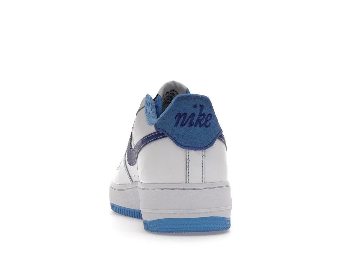 Детские кроссовки с низким верхом Nike Air Force 1 Low S50 Nike, White/Deep Royal Blue/University Blue — фото 4