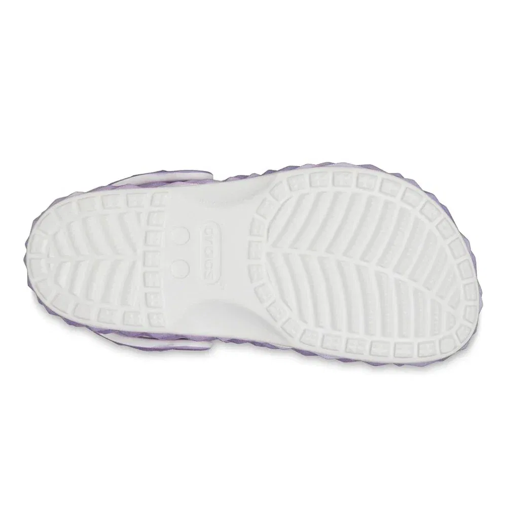 Детские кроксы Crocs Classic Geometric Clog, фиолетовый — фото 3