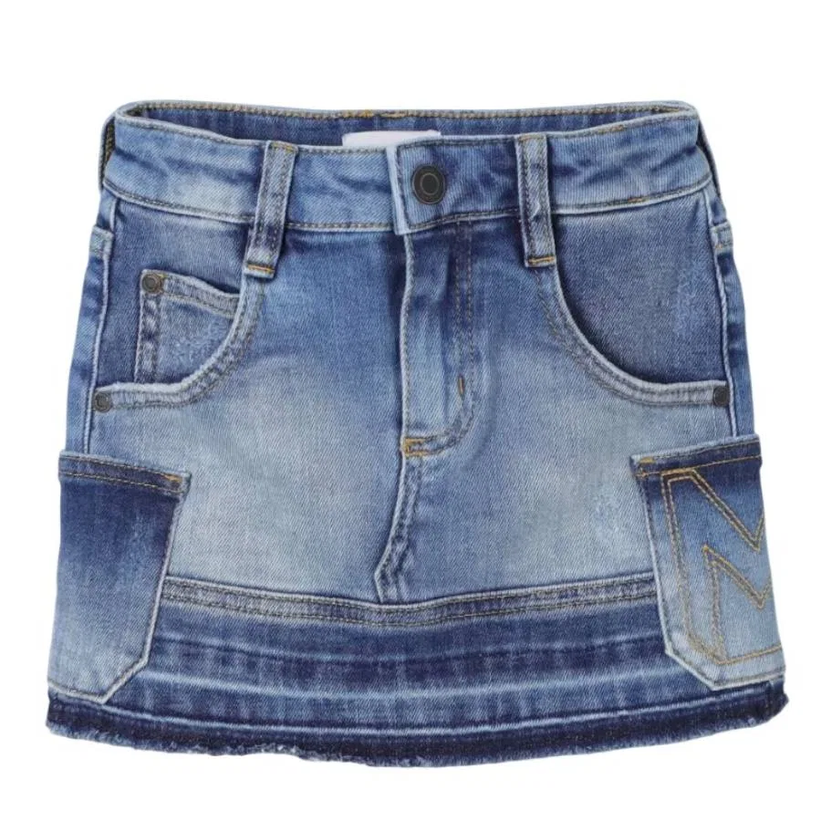 Юбка джинсовая с пэчворком Little Marc Jacobs, Denim Blue