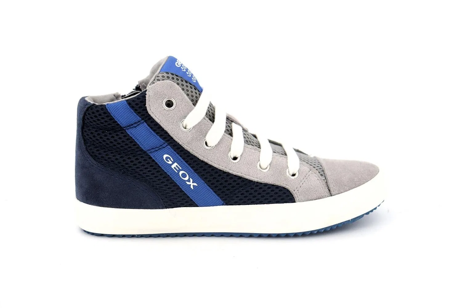 Детские кроссовки для мальчиков Geox J Alonysso Boy B, Navy Blue Greyc0661 — фото 2